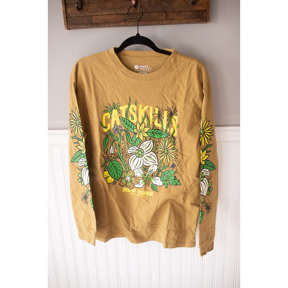 Urban Outfitters Parks Project Catskills Flower Patch Long Sleeve Tee Shirt Med